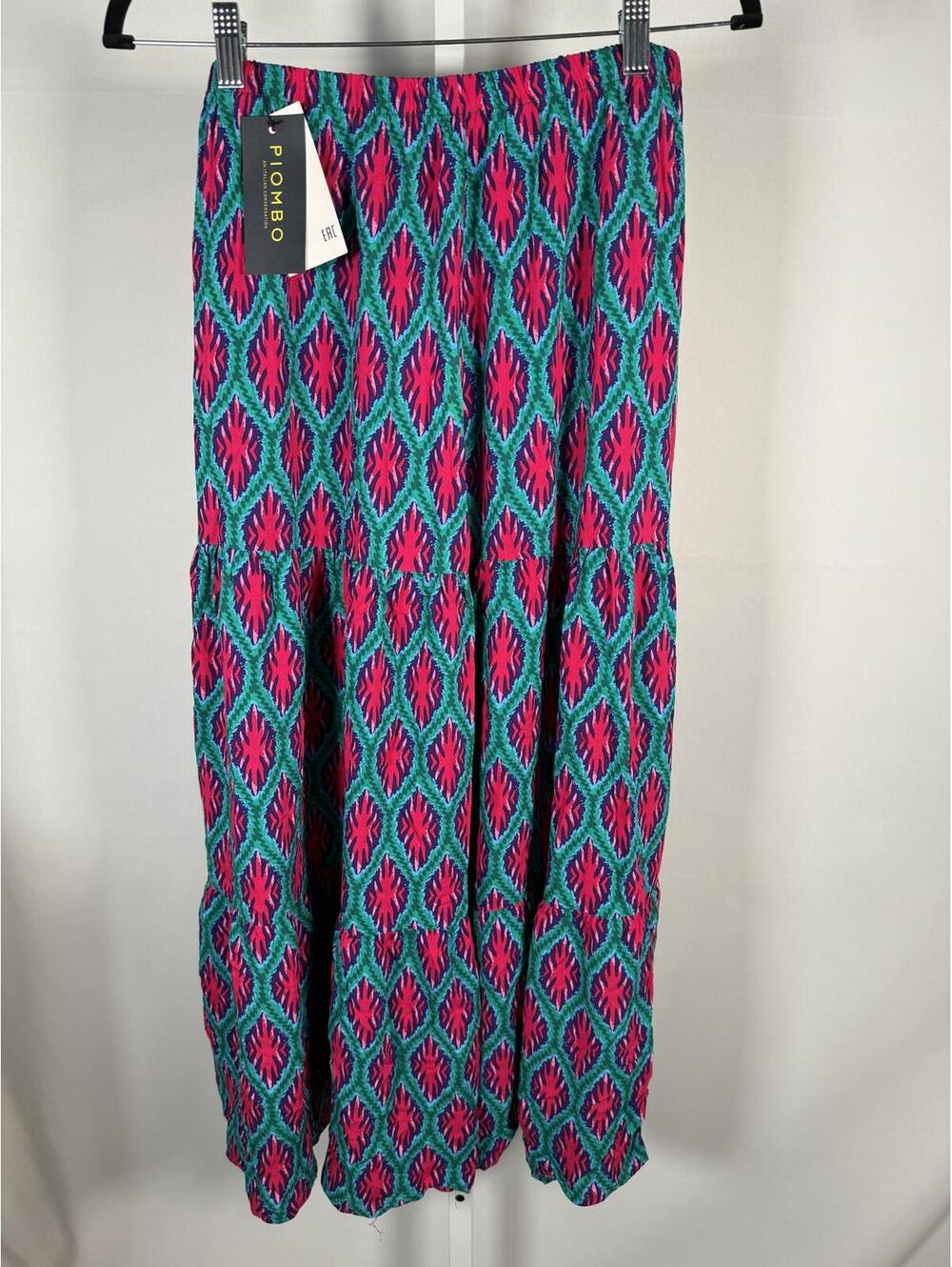 NWT PIOMBO Pink Green A-Line Skirt Women's Size Medium - Picture 3 of 8